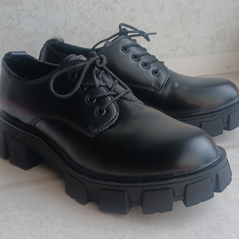 Madden Girl Black Chunky Women's Shoes